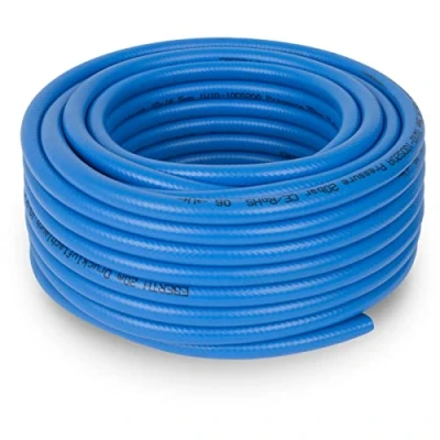 Immagine di EBERTH tubo per aria compressa 20m, compressore con diametro 10mm x 14,5mm (interno esterno) e pressione di esercizio 20 bar, accessori pistole ad senza attacco