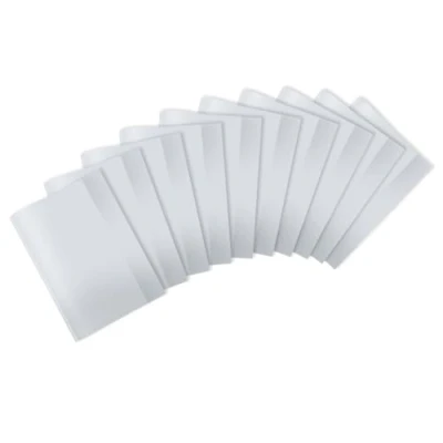 Immagine di HERMA Copertine per quaderni A4 trasparenti, realizzate in plastica robusta e facile da pulire la scuola 20242, confezione 10