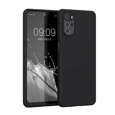 Immagine di kwmobile Custodia Compatibile con Motorola Moto G22 Cover Back Case per Smartphone in Silicone TPU Protezione Gommata nero matt