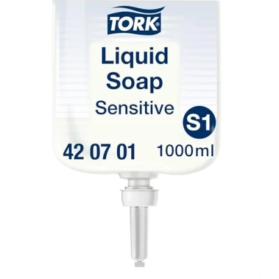 Immagine di Tork Liquid Hand Soap 420701 Ricarica di sapone liquido inodore, compatibile con il sistema S1, 1 pezzo
