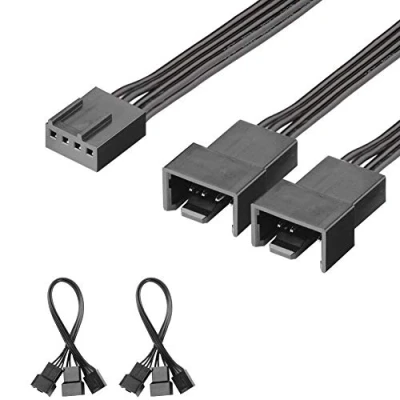 Immagine di J&amp;D 2 Confezioni PWN Fan Taccuino Del Cavo Splitter 15cm