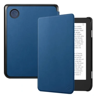 Immagine di FINTIE Custodia per 6&#039;&#039; Kobo Clara Colour (2024) / BW 2E (2022) eReader, Sottile Leggero Cover Protettivo in Similpelle con Auto Sveglia/Sonno, Marine Blu