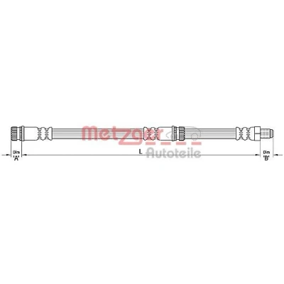 Immagine di METZGER 4110266 Tubi Freno 458 SMART: Forfour I