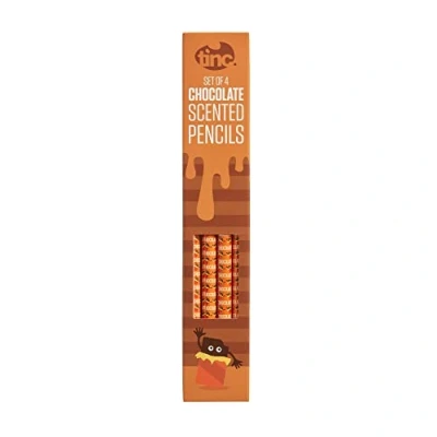 Immagine di Tinc Matite HB profumate al cioccolato, confezione da 4, marrone (S4CHOCPC)