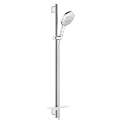 Immagine di Grohe 26594000 Set Asta Doccia a 3 Getti, Cromo Rotondo, 150/900 mm