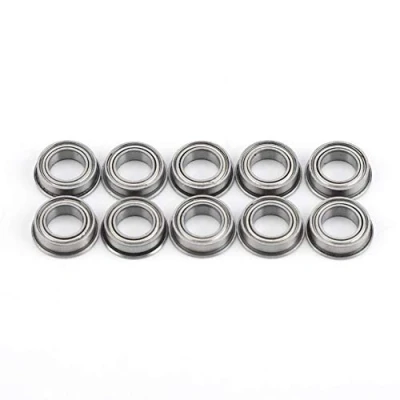 Immagine di cuscinetti a sfera, 10Pcs MF106ZZ in acciaio inox Mini metallo schermato sfera flangiati, per varie applicazioni (6x10x3mm)