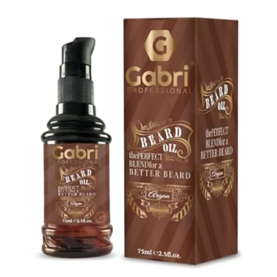 Immagine di G Gabri ARGAN Beard Oil 75 ml olio per barba Arricchito con di collagene nutriente Utilizza il potere della cura questo premium la