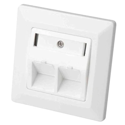 Immagine di Digitus DN 93801 1 Supporto per Keystone 2 scomparti Bianco
