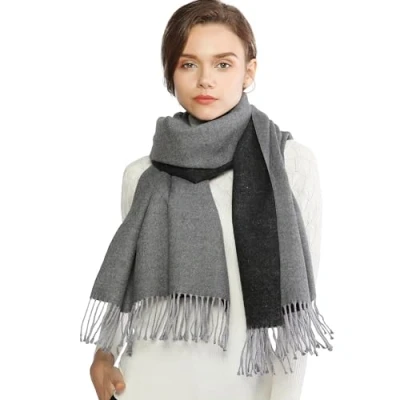Immagine di RIIQIICHY Sciarpa Regalo Donna Compleanno Invernale Grigio Pashmina Scialle Caldo Sciarpone Inverno Stola Elegante