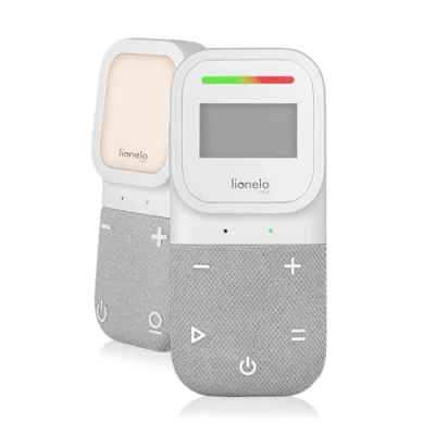 Immagine di Lionelo Babyline 2.3 Microfono audio per neonato con luce notturna, portata fino a 400 m, display LCD, citofono, modalità Ecovox, ninne nanna, indicatore di temperatura, allarme, baby monitor