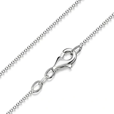 Immagine di Materia Collana da donna diamantata #K24 con perle brillantinate, in argento 925, 1,1 mm di spessore e 40 120 cm lunghezza Argento, cod.