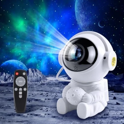 Immagine di astronauta proiettore stelle, stelle soffitto, Fokky LED lampada timer, telecomando, rotazione a 360, per Bambini/Adulti/Regalo/Decorazioni
