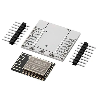 Immagine di AZDelivery ESP8266 ESP 12F/Versione Migliorata per 12E / Seriale Modulo WIFI wireless con adattatore compatibile Arduino E Raspberry Pi incluso un Book!