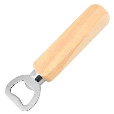 Immagine di 1 Pezzi apri barattoli,Apribottiglie per Birra,Manico in Legno Apribottiglie,Apribottiglie Birra,apribottiglie acciaio inossidabile,bomboniere,per Casa,Cucina,Bar