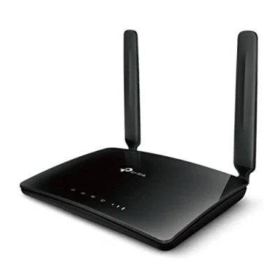 Immagine di TP Link TL MR6400 300 Mbps 4G Mobile Wi Fi Router, SIM Slot Unlocked, No Configuration Required, Removable External Antennas, UK Plug, Black