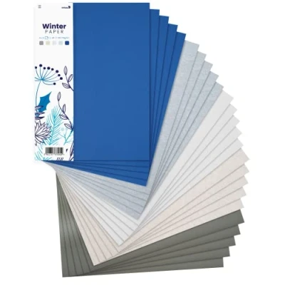 Immagine di Netuno 25x cartoncini colorati formato A4 210x 297 mm 5 colori mix di fogli set carta colorata per lavoretti bricolage fai da te zucchero diversi motivo inverno