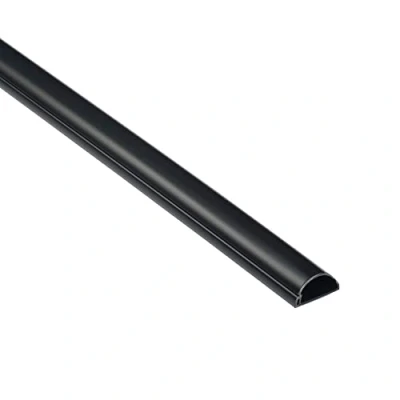 Immagine di D Line Micro+ 1M2010B, Passacavi, Canalina Copricavi, Passacavi Pavimento 20 x 10 mm 1 m Lunghezza Nero