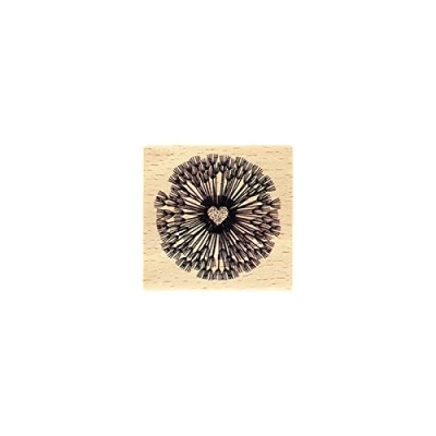 Immagine di Florilèges Design fb117020 Fiore in Cuore Timbro Legno 4 x 2,5 cm