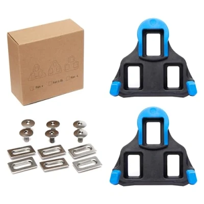 Immagine di Tacchette bici da corsa, compatibili con pedali Shimano SPD SL Cicismo SH12 (galleggiante a 2 gradi)