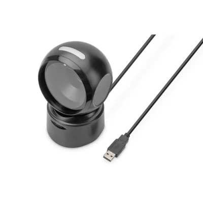Immagine di Digitus DA 81005 Scanner bar code 2D Cablato 1D, Laser Nero Desktop (fisso) USB