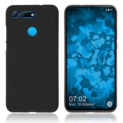 Immagine di PhoneNatic Custodia Compatibile con Huawei Honor View 20 Cover Nero stuoia in Silicone