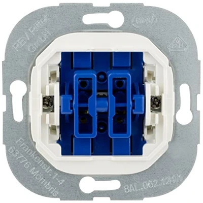 Immagine di REV Frutto Interruttore tapparelle Technik Bianco, Blu 0299350006 1 pz.