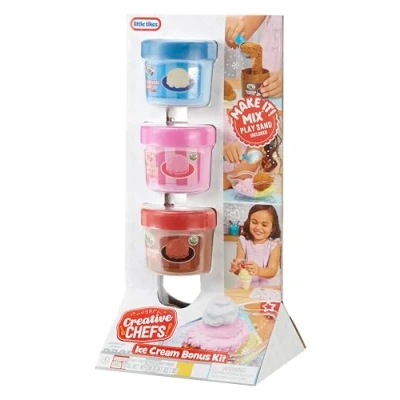 Immagine di Little Tikes Creative Chefs Ice Cream Kit Cremeria con Ingredienti Realistici, per Bambini Età 3+ NON COMMESTIBILE