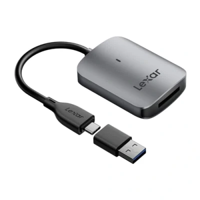 Immagine di Lexar RW515 CFexpress Tipo A Lettore di Schede, Fino 900MB/s, USB 3.2 Gen 2 Scheda CFe A, Schede CF include cavo C/Adattatore da C (LRW515U RNHNG)