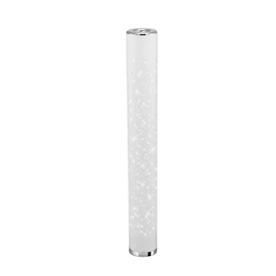 Immagine di Briloner Leuchten Lampada da terra a LED, effetto stelle, con interruttore cavo, 12 Watt, 1.000 Lumen, 3.000 Kelvin, bianco cromo, 1.035x130mm (HxD)