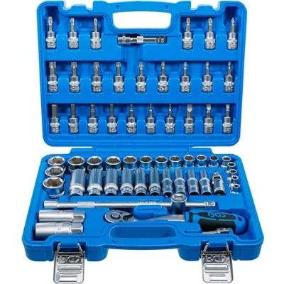 Immagine di Juego de llaves vaso hexagonal entrada 10 mm (3/8&quot;) 61 piezas