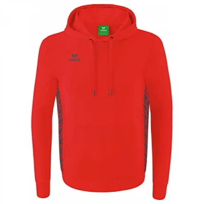 Immagine di Erima Uomo Essential Team Felpa con cappuccio, rosso, XL