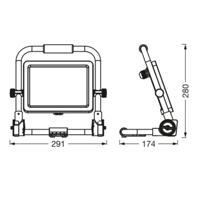 Immagine di LEDVANCE LED Worklight Value R Stand faretto 50W
