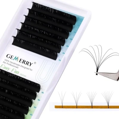 Immagine di 0,07 mm Extension Ciglia Tecnica del Volume Russo D curl 11mm 2D 3D 4D 5D 6D 8D 10D Seta Naturale Ciuffi Individuali per Salone Professionale di GEMERRY (0.07 11mm)