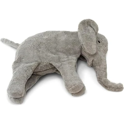 Immagine di Grande elefante Singer Natural World, grigio, morbido compagno, adatto a partire dai 3 mesi, peluche certificato GOTS con cuscino termico rimovibile per riscaldare o raffreddare