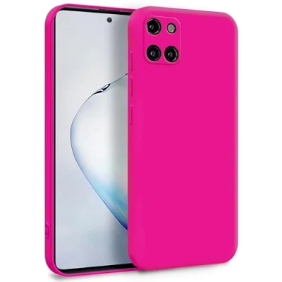Immagine di MyGadget Cover per Samsung Galaxy Note 10 Lite Custodia in Silicone Morbido a Doppio Strato Case con Protezione Fotocamera &amp; Fodera Interna Antigraffio Magenta Rosso