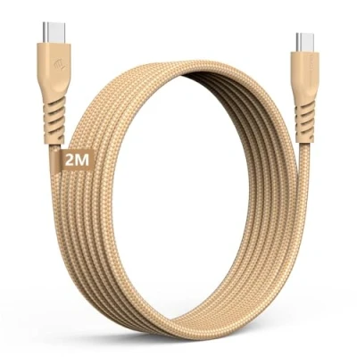 Immagine di Cavo di Ricarica per iPhone 15, Rapida USB C a 60W Phone iPad Pro 2022, MacBook Pro, Samsung S24/S23/A14/A04s, Xiaomi, Huawei, Pixel, OnePlus, Realme, Switch [2M]