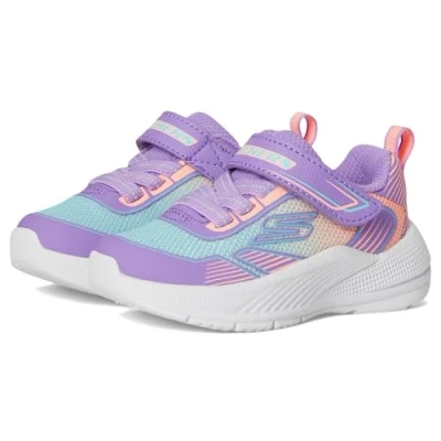 Immagine di Skechers Microspec Advance Oasis Poi Sneaker Bambina, Lavanda/Multicolore, 21 EU