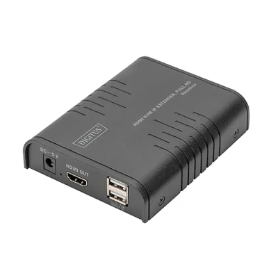 Immagine di Digitus DS 55530 1 Porta Kit extender, estensore HDMI Nero