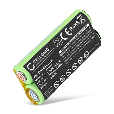 Immagine di CELLONIC® Batteria BK 4MCCE Compatibile con WATERPIK Sensonic Plus SR 3000 / 3000E Ricambio da 700mAh spazzolino tagliacapelli Rasoio