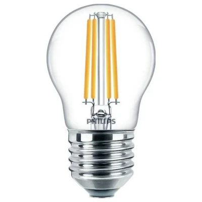 Immagine di Signify 34766300 Lampada ad incandescenza ERP E (A G) E27 Forma di bulbo 6.5 W Bianco caldo (Ø x L) 45 mm 78 1 pz.
