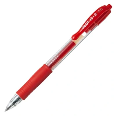 Immagine di PILOT Set di 12 penne a sfera in gel G2 05 Pte Fine Rosso