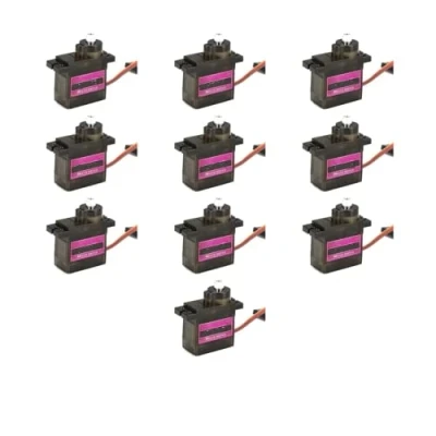Immagine di Fasizi 10pcs Metal Gear RC Micro Servo per Aereo Elicottero Modello di Barca Auto