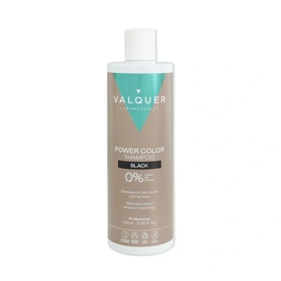 Immagine di Valquer Professional Shampoo Power Color capelli tinti. Vegan e senza solfati (capelli neri). Hair Enhancer 400 ml.