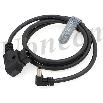 Immagine di Uonecn D Tap a DC 12V 2.1mm Cavo ad angolo retto Anton Bauer di alimentazione per monitor LCD KiPRO 1M