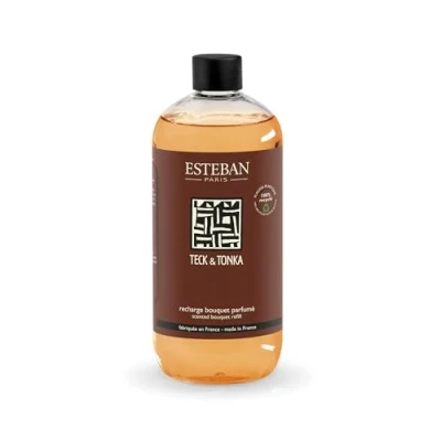 Immagine di Esteban Paris Ricarica di profumo 500ml TECK e TONKA per bouquet diffusore in ceramica EST TET 088