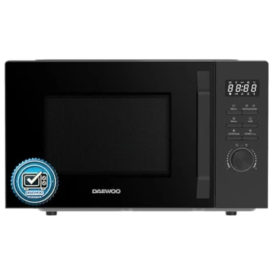 Immagine di Daewoo MD FC206GB Microonde 2 in 1 con grill, 20 l, 700 W, 800 8 programmi automatici, 5 livelli di potenza, timer, nero