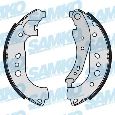 Immagine di LPR 01181 Ganasce freno 228,6 42 con leva a mano SMART: Forfour II Hatchback, RENAULT: Twingo 3