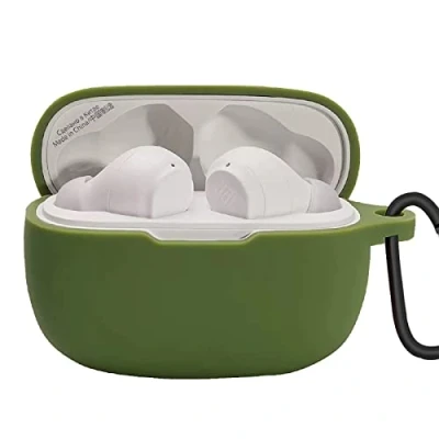 Immagine di GIOPUEY Cilicone Case per JBL Wave 200TWS, 200TWS Custodia, Ultrasottile, Resistente ai Graffi, Cover Verde Militare
