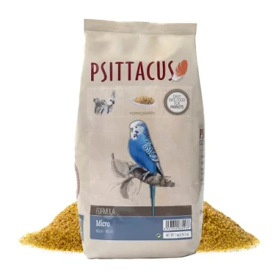 Immagine di Psittacus Micro 1 kg Mangime completo per parrocchetti, calopsitte e altri pappagalli australiani Alimento premium uccelli, 100% no GMO