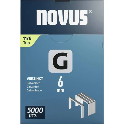 Immagine di Graffette tipo 11 5000 pz. Novus 042 0765 Dimensioni (L x L) 6 mm 10.6